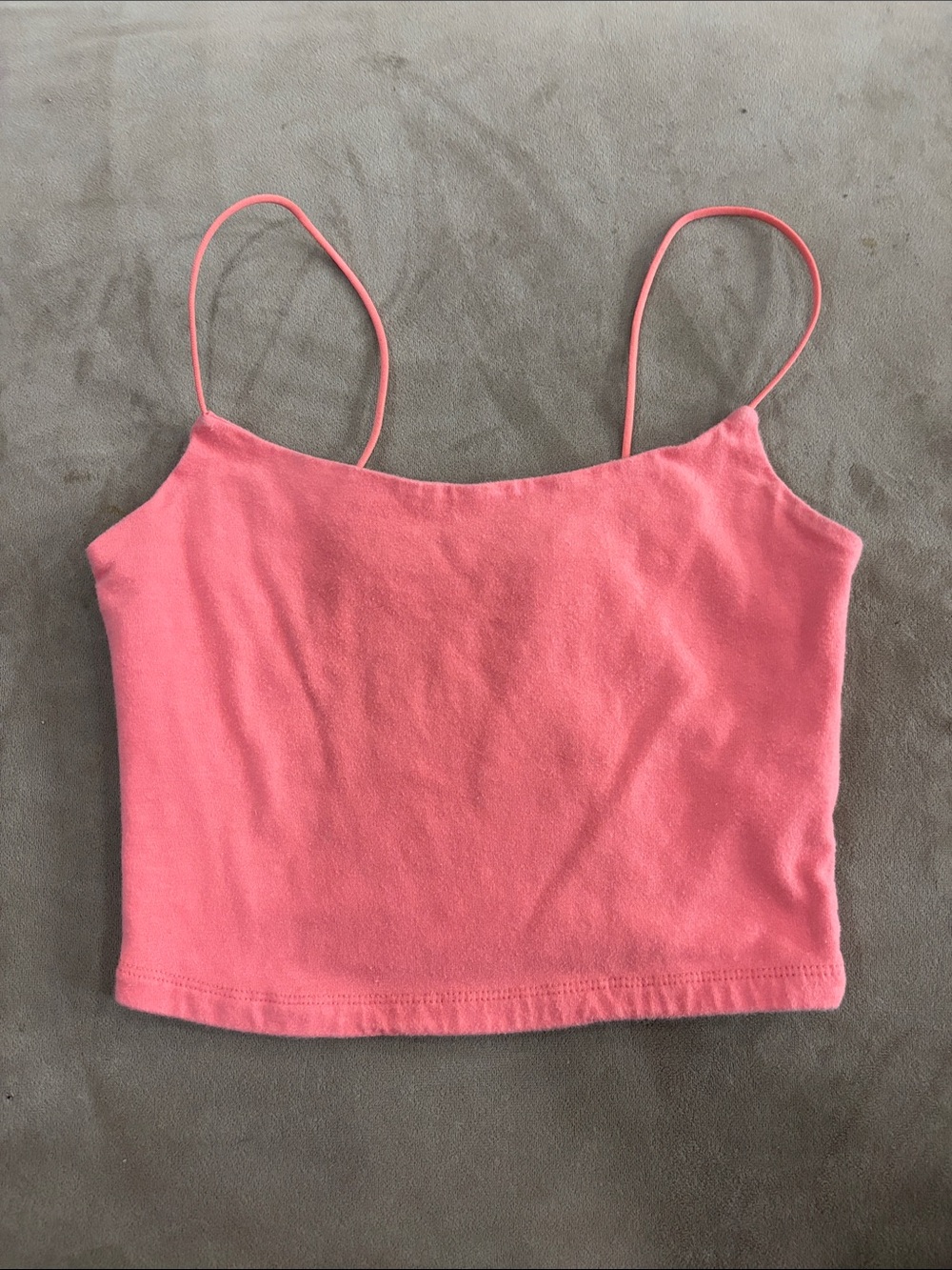 Aeropostale Coral Pink Spaghetti Strap Crop Top
